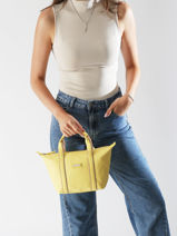 Sac Porté Main Tara Nylon Hexagona Jaune tara 8120170-vue-porte