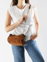 Cross Body Tas Premium Leder Gerard darel Bruin premium DBS07400-vue-porte