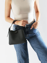 Sac Bandoulire Italy Miniprix Noir italy A9117-vue-porte