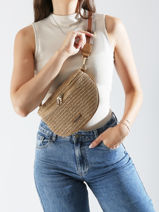 Sac Banane Miniprix Marron st tropez C1073-vue-porte