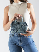 Cross Body Tas Jean Miniprix Blauw jean M25260-vue-porte