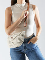 Cross Body Tas Eva Les tropeziennes Beige eva TZ02-vue-porte