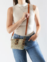 Sac Bandoulire Riviera Virginie darling Beige riviera RIVRMICR-vue-porte