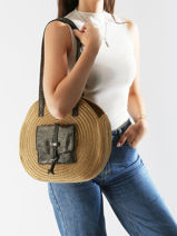 Sac Port paule Dario Coton Les tropeziennes Beige dario TZ01-vue-porte
