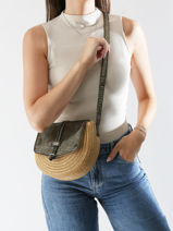 Cross Body Tas Dario Katoen Les tropeziennes Beige dario TZ03-vue-porte