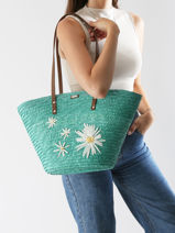 Schoudertas Koa Les tropeziennes Groen koa TZ01-vue-porte