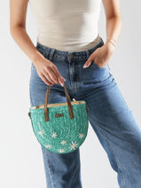 Handtas Koa Les tropeziennes Blauw koa TZ03-vue-porte