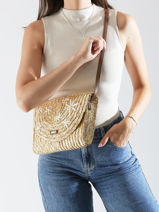 Cross Body Tas Koa Les tropeziennes Beige koa TZ04-vue-porte