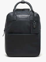 Sac à Dos Business Flandres 2 Compartiments Cuir Etrier Bleu flandres EFLA8272