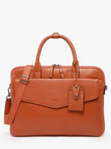Porte-documents Flandres Cuir 1 Compartiment + Pc 15'' Etrier Orange flandres EFLA8241