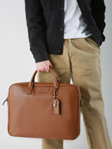 Documententas Flandres 1 Compartiment Met 17" Laptopvak Leder Etrier Bruin flandres EFLA8261-vue-porte