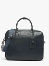 Documententas Flandres 1 Compartiment Leder Etrier Blauw flandres SABRO