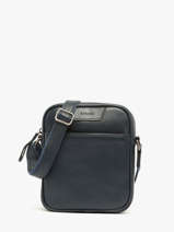 Sac Bandoulire Flandres Cuir Etrier Bleu flandres EFLA729M