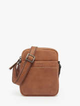 Cross Body Tas Spider Leder Etrier Bruin spider ESPI704S