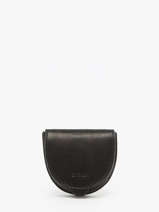 Portemonnee Oil Leder Etrier Zwart oil EOIL044