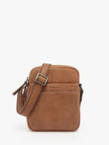 Cross Body Tas Spider Leder Etrier Bruin spider ESPI704S