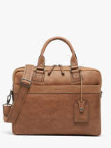Porte-documents Spider 2 Compartiments + Pc 15'' Cuir Etrier Marron spider ESPI8022