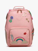 Sac  Dos Bobby 1 Compartiment Jeune premier Rose daydream girls G