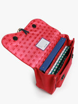 Cartable 2 Compartiments Jeune premier Rouge daydream girls G-vue-porte