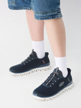 Sneakers Glide-step Noxus Skechers Marron men 233010-vue-porte