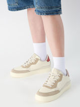 Sneakers En Cuir Calvin klein jeans Beige men 1153OLH-vue-porte