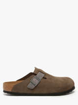 Mules Boston Concrete Gray En Cuir Birkenstock Gris men 1029210