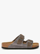 Mules Arizona Concrete Gray En Cuir Birkenstock Gris men 1029159