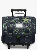 Cartable � Roulettes 2 Compartiments Tann's Bleu les fantaisies g 43142