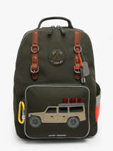 Sac  Dos 1 Compartiment Jeune premier Vert daydream boys B
