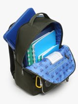 Sac  Dos 1 Compartiment Jeune premier Vert daydream boys B-vue-porte
