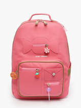 Sac  Dos 1 Compartiment Jeune premier Rose daydream girls G