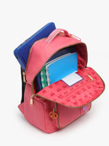 Sac � Dos Bobby 1 Compartiment Jeune premier Rose daydream girls G-vue-porte