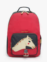 Sac  Dos 1 Compartiment Jeune premier Rouge daydream girls G