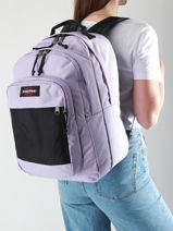 Sac  Dos 2 Compartiments + Pc 15" Eastpak Violet authentic EK0A5BKS-vue-porte