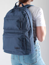 Sac  Dos 1 Compartiment + Pc 13" Eastpak Bleu double casual EK0A5B7Y-vue-porte
