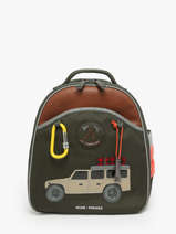 Sac  Dos 1 Compartiment Jeune premier Vert daydream boys B