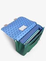 Cartable 2 Compartiments Jeune premier Vert classics C-vue-porte