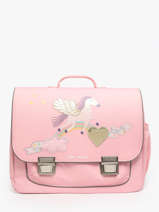 Cartable 2 Compartiments Jeune premier Rose classics C