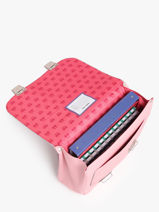 Cartable 2 Compartiments Jeune premier Rose classics C-vue-porte