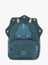 Mini Sac  Dos 1 Compartiment Trixie Bleu animals 90