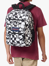 Sac  Dos 3 Compartiments + Pc 15" Jansport Blanc back to school EA5BAH-vue-porte