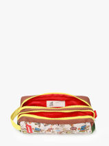 Trousse 2 Compartiments Hello hossy Beige cool kids P-vue-porte