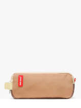 Trousse 2 Compartiments Hello hossy Marron cool kids P