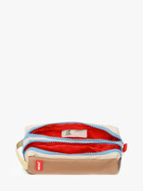 Trousse 2 Compartiments Hello hossy Marron cool kids P-vue-porte