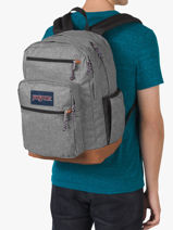 Sac à Dos 2 Compartiments + Pc 15" Jansport Gris back to school EA5BAK-vue-porte