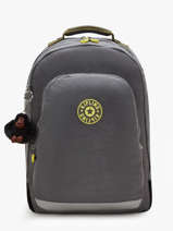 Sac � Dos 2 Compartiments Kipling Gris back to school KI4053