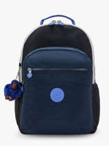 Sac  Dos 2 Compartiments + Pc 15" Kipling Bleu back to school KI4275
