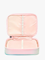 Trousse 1 Compartiment Kipling Multicolore back to school KI2974-vue-porte