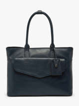 Business Tas Flandres Leder Met 15" Laptopvak Leder Etrier Blauw flandres EFLA823B