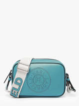 Cross Body Tas K Circle Leder Karl lagerfeld Blauw k circle A3W30310